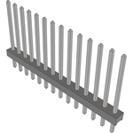 Conn Unshrouded Header HDR 14 POS 2mm Solder ST Top Entry Thru-Hole Bulk