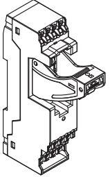 Omron-P7SA-10F-ND-PU DC24 Relay Sockets Relay Sockets Push-In 24VDC DIN Rail 4Pole