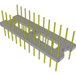 Conn DIP Adapter HDR 24 POS 2.54mm ST Thru-Hole Bulk