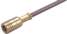 HUBER+SUHNER-22648051 RF-Steckverbinder Conn SMB 0Hz to 4GHz 50Ohm Crimp ST Cable Mount PL Gold Over Nickel Single