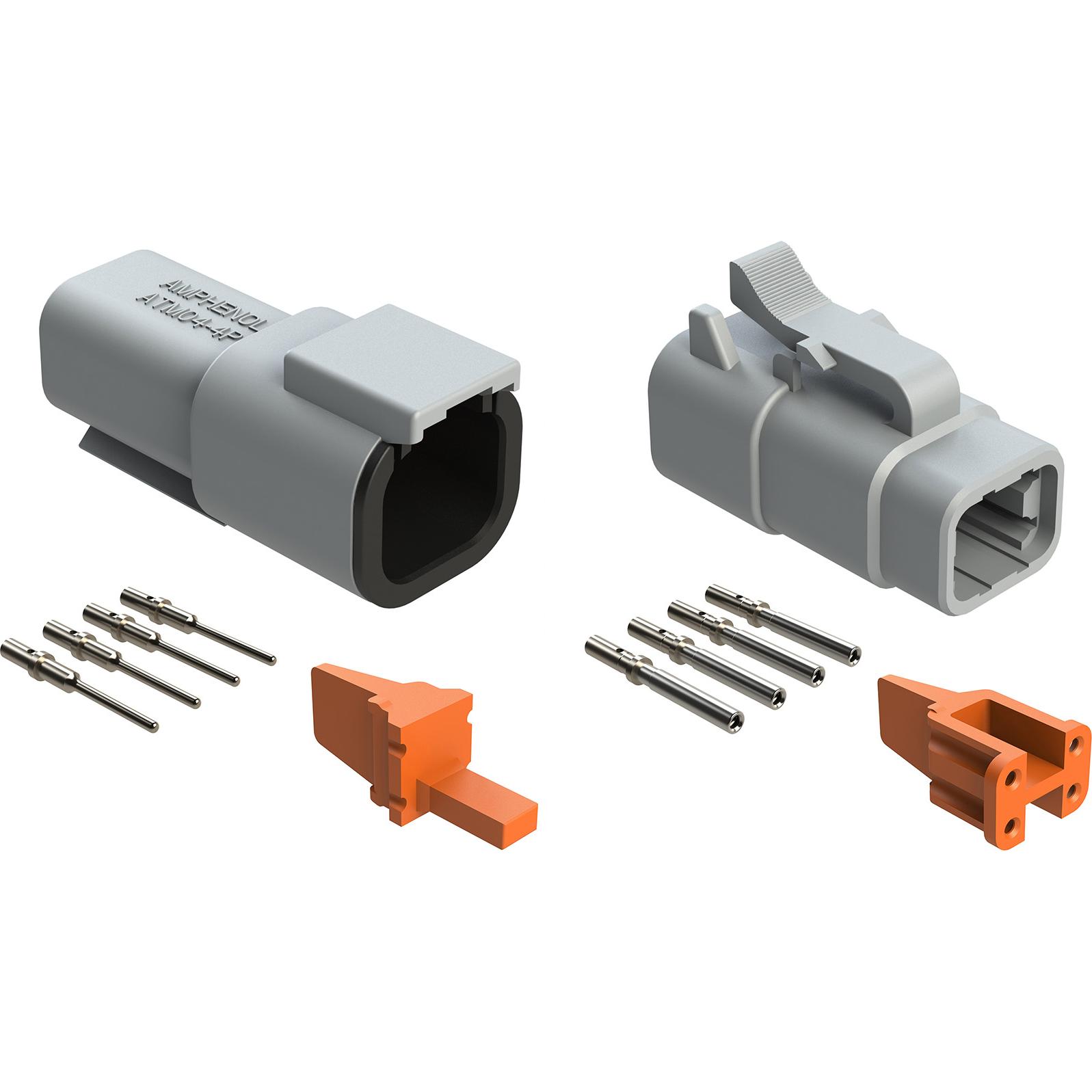 Amphenol-ATM4PS-CKIT 元器件套件 Kit, Atm Series, 4 Position Plug, Receptacle, Contacts, And Wedgelocks
