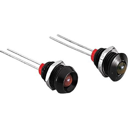 Bulgin Components PLC-DX1092/YL Panel Mount Indicators LED Panel Mount Indicator Uni-Color Yellow 20mcd 2-Pin Bulk