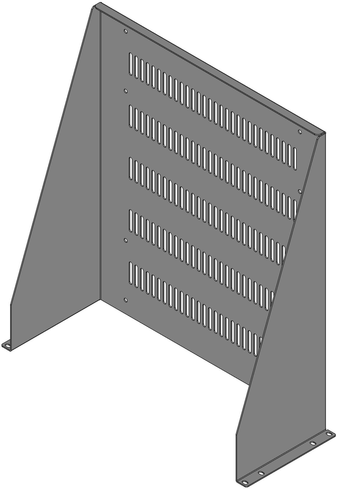 Hammond Manufacturing-RASV190720BK1 null Steel, Universal Rack Shelf, Black