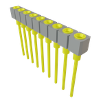 Conn Socket Strip SKT 9 POS 2.54mm Solder ST Top Entry Thru-Hole Bulk