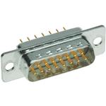 Conn D-Sub M 15 POS 1.37mm Solder ST Thru-Hole 15 Terminal 1 Port