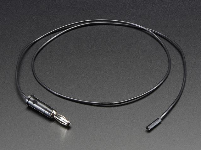 Adafruit Industries-2665 Test and Measurement Accessories Female 0.1 Socket to Banana Plug - 24 - Black