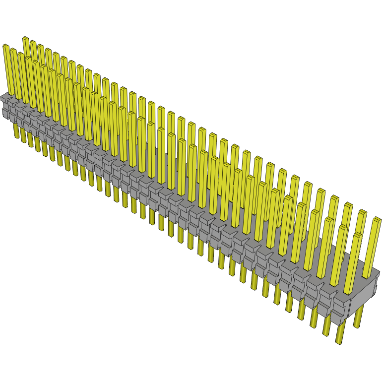 Samtec-TMS-135-01-G-D Piastre connettori e prese PCB Conn Unshrouded Header HDR 70 POS 1.27mm Solder ST Top Entry Thru-Hole Tube