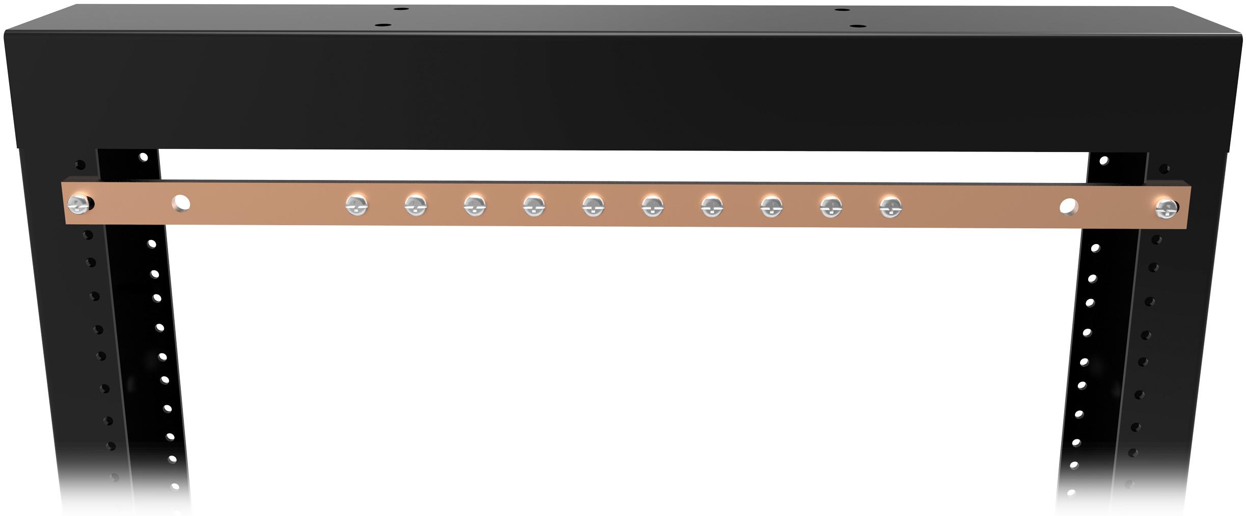 Hammond Manufacturing-GRDBAR19 null Busbar Ground Rack Mount Copper