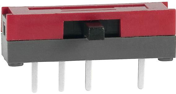 NKK Switches-SS14MDH2 Interruptor corredizo Switch Slide ON ON ON SP3T Side Slide 0.1A 30VDC 10000Cycles PC Pins Thru-Hole