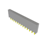 Conn Unshrouded Header HDR 13 POS 2.54mm Solder ST Top Entry Thru-Hole Bulk