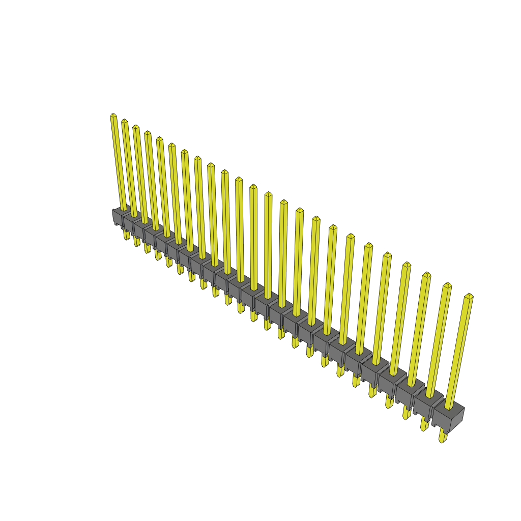 Samtec-TSW-124-17-G-S Connector Headers and PCB Receptacles Conn Unshrouded Header HDR 24 POS 2.54mm Solder ST Top Entry Thru-Hole Bulk