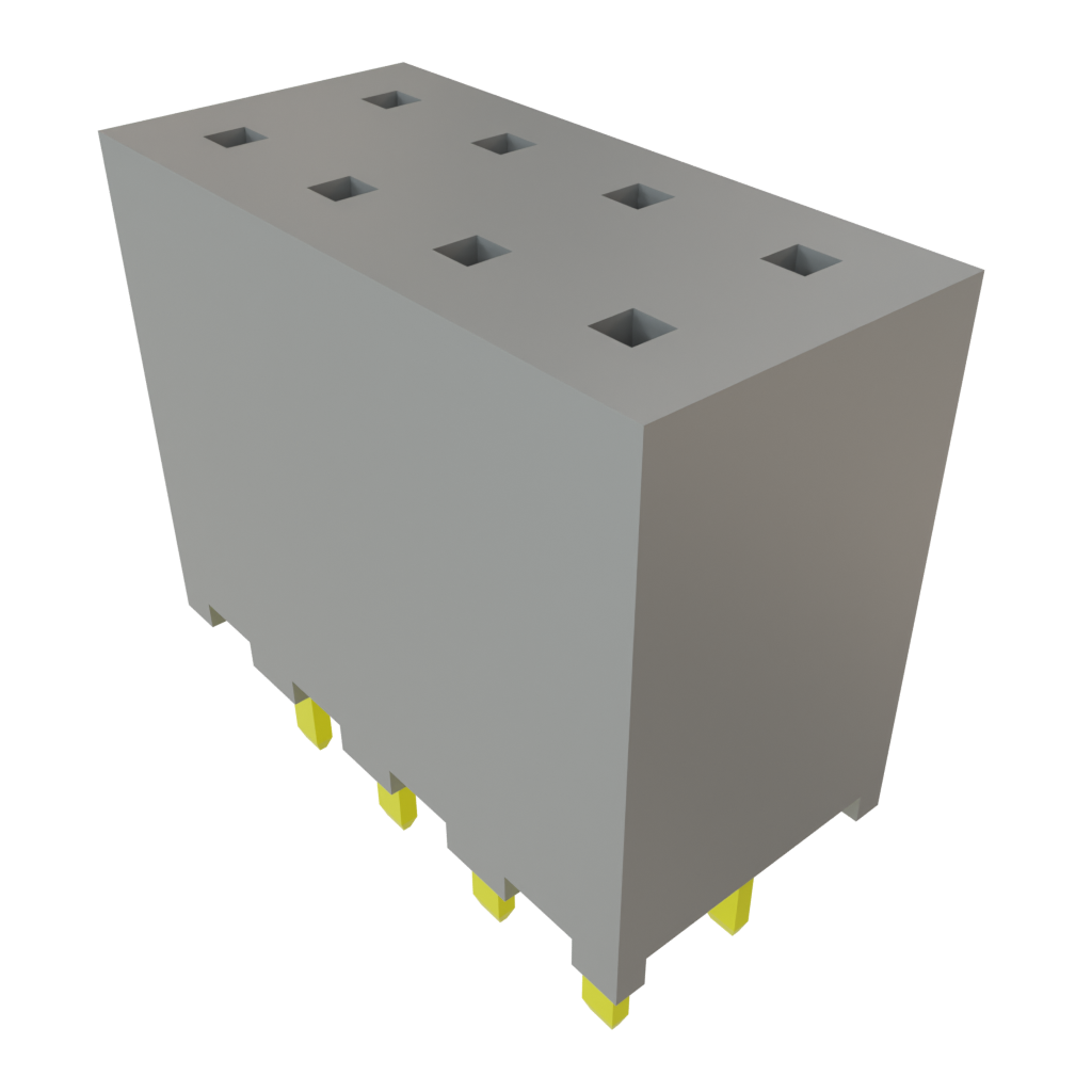 Samtec-SQW-104-01-F-D Steckverbinderleisten und Leiterplattenbuchsen Conn Socket Strip SKT 8 POS 2mm Solder ST Top Entry Thru-Hole Bulk