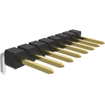 Conn Unshrouded Header HDR 8 POS 2.54mm Solder RA Side Entry Thru-Hole T/R