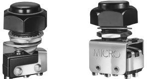 Honeywell-1PB4 Switch Push Button Switch Push Button N.O./N.C. SPDT Round Button 5A 250VAC 30VDC Momentary Panel Mount Solder