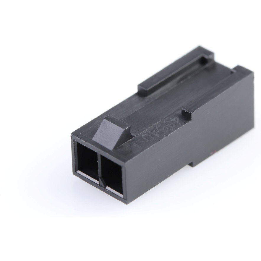 Molex-436400209 Einzeladersteckverbinder, Gehäuse Conn Housing M 2 POS 3mm Crimp ST Cable Mount Black Micro-Fit 3.0™ Bag