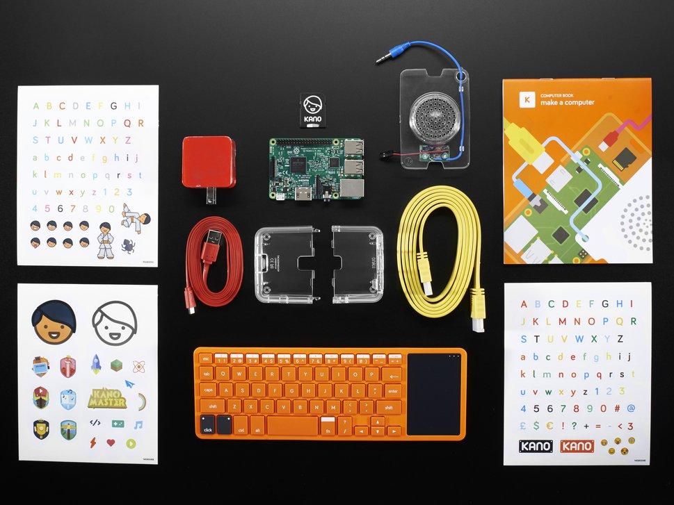 Adafruit Industries-3257 Sistema integrato, schede e kit di sviluppo BCM2837 Application Processor and SOC Computer Kit 1200MHz CPU 1GB RAM Linux/Win 10