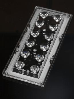 LEDIL OY-CS14895_HB-IP-2X6-RS Optische Linsen Rectangular Optical Lens Clear PMMA Screw/Pin Box