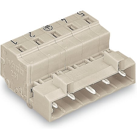 WAGO-723-603/018-042 Connector Terminal Blocks Conn PC Terminal Block M 3 POS 7.5mm Spring Clamp ST Panel Mount 15A Box