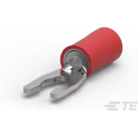 TE Connectivity-52929 Steckverbinderanschlüsse Spring Spade Terminal 16-22AWG Phosphor Bronze Red 20.29mm Tin Loose