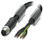 PHOENIX CONTACT-1408836 Cable Assembly Other Cable Assembly Power Cable 2m 16AWG M12 Circular 4 POS M Crimp