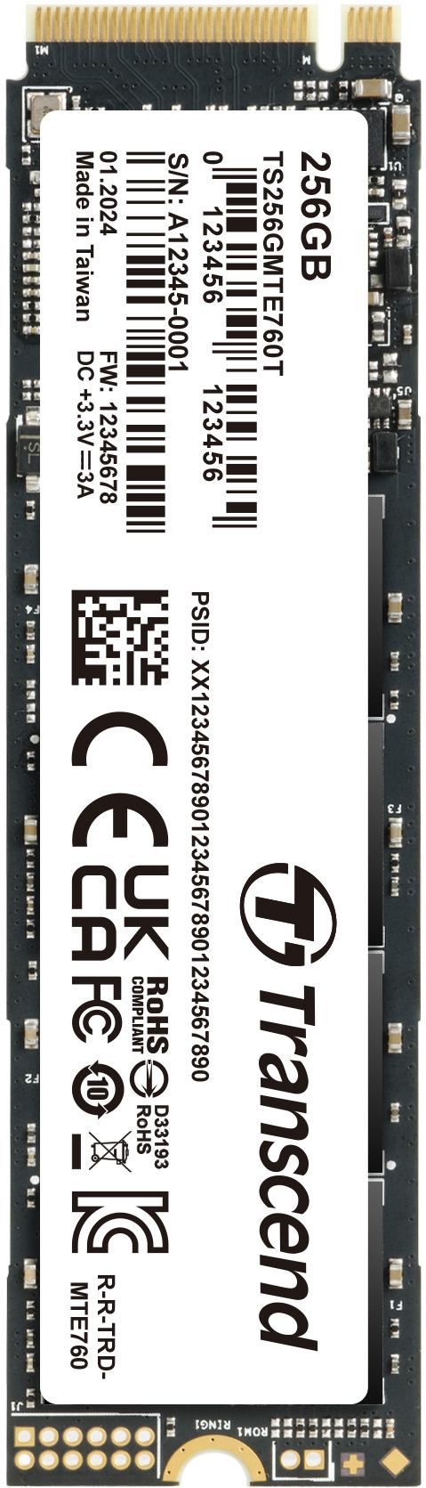 Transcend Information-TS256GMTE760T Solid State-Laufwerke PCIe M.2 SSDs