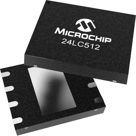 Microchip Technology-24LC512-E/MF EEPROM EEPROM Serial-I2C 512K-bit 64K x 8 3.3V/5V Automotive 8-Pin DFN-S EP Tube