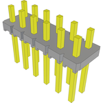 Conn Unshrouded Header HDR 12 POS 2.54mm Solder ST Top Entry Thru-Hole Bulk