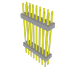 Conn Board Stacker HDR 16 POS 2mm Solder ST Top Entry Thru-Hole Bulk