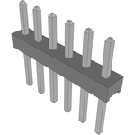 Conn Unshrouded Header HDR 6 POS 2mm Solder ST Top Entry Thru-Hole Bulk