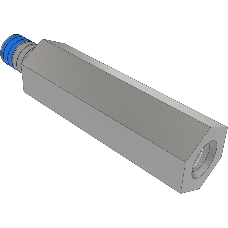Samtec-SO-1615-03-01-01-L-N Distanzhülsen Standoff Hex M/F 4-40-THD 4.76mm-A/F 4.76mm-LG Aluminum 6061