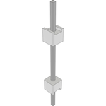 Conn Board Stacker HDR 1 POS 2.54mm Solder ST Thru-Hole Bulk