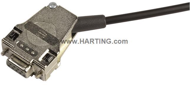 HARTING-09670090339 Schrumpfbalgenadapter Shell Housing 90° E Shell Size Metal Threaded