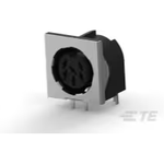 Conn Circular DIN SKT 6 POS Solder RA Thru-Hole 6 Terminal 1 Port Tray