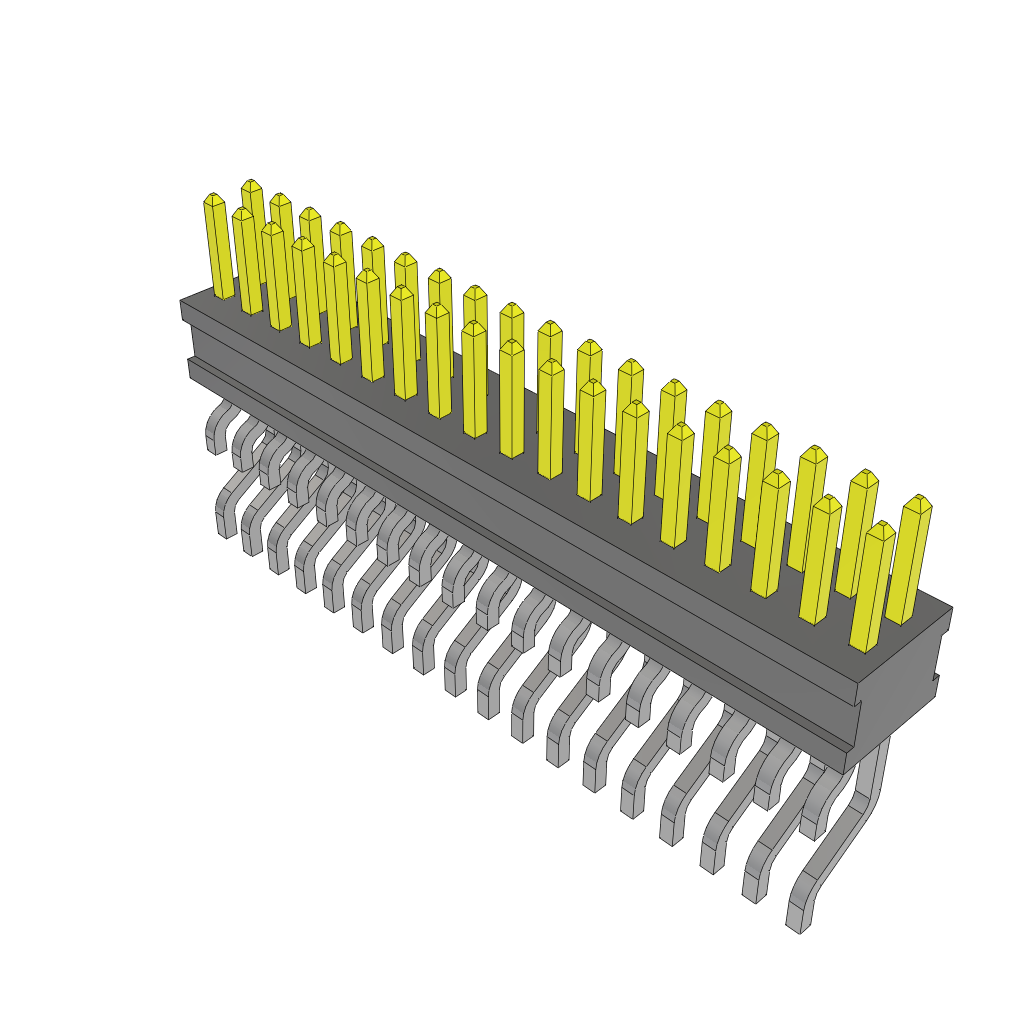 Samtec-FTSH-118-01-L-DH 连接器插头及 PCB 插座 Conn Unshrouded Header HDR 36 POS 1.27mm Solder RA Side Entry SMD TIGER CLAW™ Tube