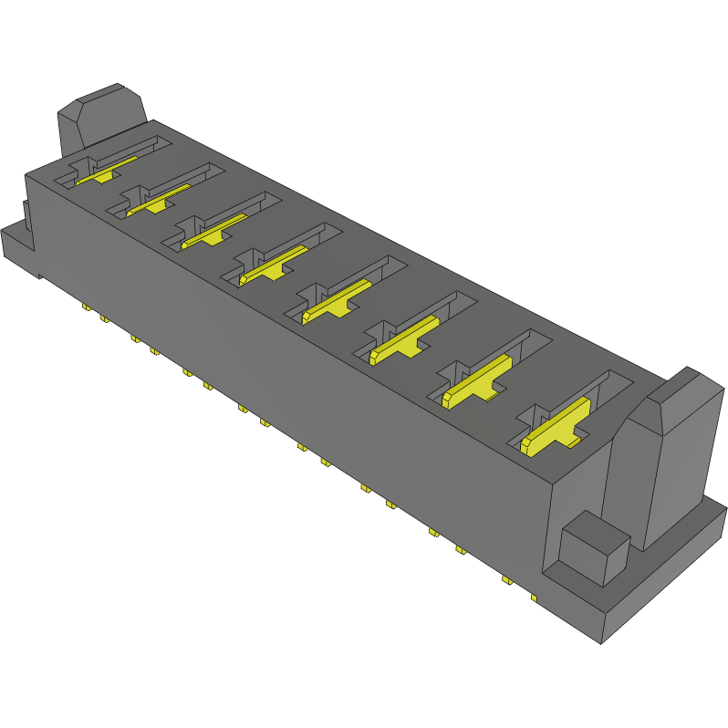 Samtec-MPS-08-7.70-01-L-V-LC 连接器插头及 PCB 插座 Conn Socket Strip SKT 8Power POS 5mm Solder ST Top Entry Thru-Hole Tray