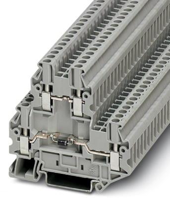 PHOENIX CONTACT-3046728 连接器接线板 Conn Component Terminal Block F 4 POS Screw T DIN Rail 0.5A