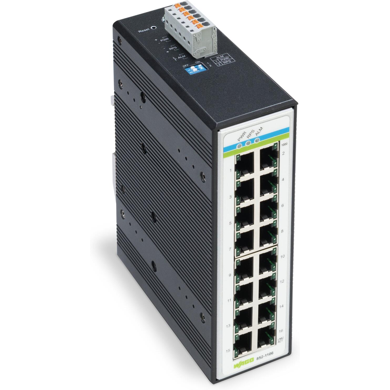 WAGO-852-1106 Conmutadores Ethernet Ethernet Switch 16-Port 1000Mbps Box