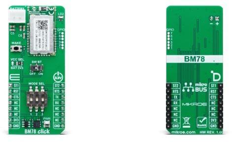 MikroElektronika-MIKROE-6114 RF/Drahtlos-Entwicklungsplatinen und Kits BM78 Bluetooth Click Board