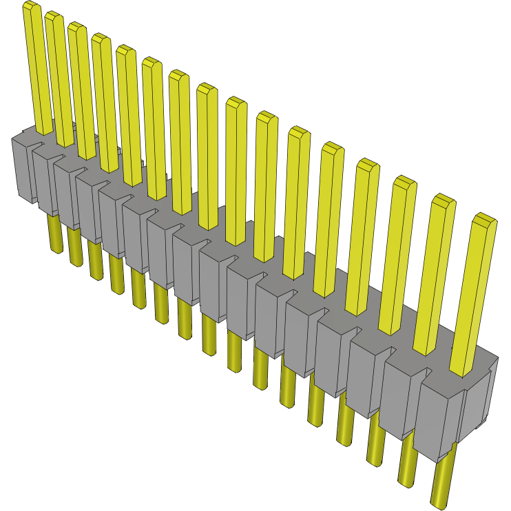 Samtec-HTMS-116-52-G-S Connector Headers and PCB Receptacles Conn Unshrouded Header HDR 16 POS 1.27mm Solder ST Top Entry Thru-Hole Tube