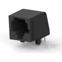 TE Connectivity-5520252-4 Telecomunicaciones y teléfono del conector Conn RJ-45 F 8 POS 1.27mm Solder RA Thru-Hole 8 Terminal 1 Port Cat 3 Package