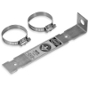 Pulse Electronics Corporation-FB2BRACKET 安装支架 Bracket Assembly, 14 ga Steel, Zinc Plated Bracket, Stainless Steel Hose Clamp, 9in Overall Length
