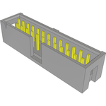 Conn Shrouded Header (4 Sides) HDR 26 POS 2.54mm Solder ST Top Entry Thru-Hole Bulk