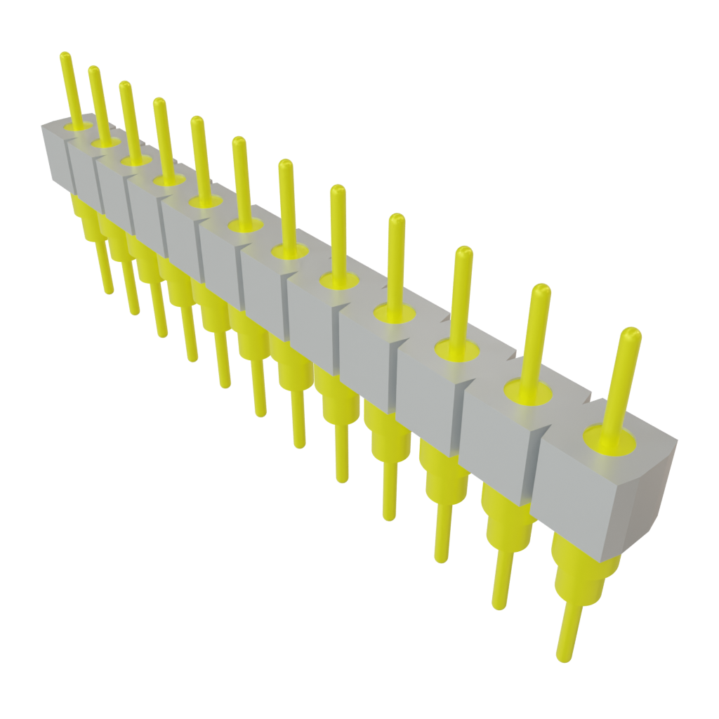 Samtec-BBS-112-G-A Embases de raccordement et réceptacles PCB Conn Unshrouded Header HDR 12 POS 2.54mm Solder ST Top Entry Thru-Hole Tube