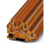 Conn Double-Level Terminal Block 4 POS Push-In Spring T DIN Rail 22A