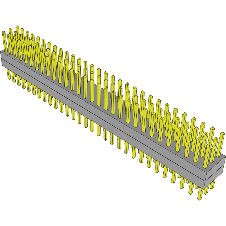 Samtec-TW-30-03-L-T-160-160 Embases de raccordement et réceptacles PCB Conn Board Stacker HDR 90 POS 2mm Solder ST Top Entry Thru-Hole Bulk