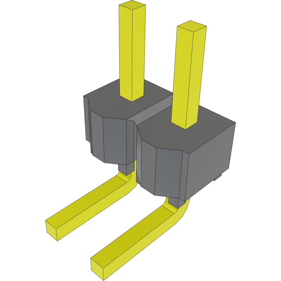 Samtec-MTSW-102-23-T-S-138-RA Connector Headers and PCB Receptacles Conn Unshrouded Header HDR 2 POS 2.54mm Solder RA Side Entry Thru-Hole Bulk