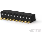 TE Connectivity-EDSP10SGRFNTU04 Commutateur DIP Switch DIP ON OFF SPST 10 Short Piano 0.025A 24VDC Gull Wing 2000Cycles 2.54mm SMD Tube