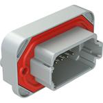 Conn Wire to Board HDR 12 POS 4.42mm Solder ST Top Entry Thru-Hole Tray