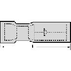 Molex-0190390015 Raccordement de terminaux Quick Disconnect Terminal 18-22AWG Brass Red F 25.78mm Tin Avikrimp™ T/R