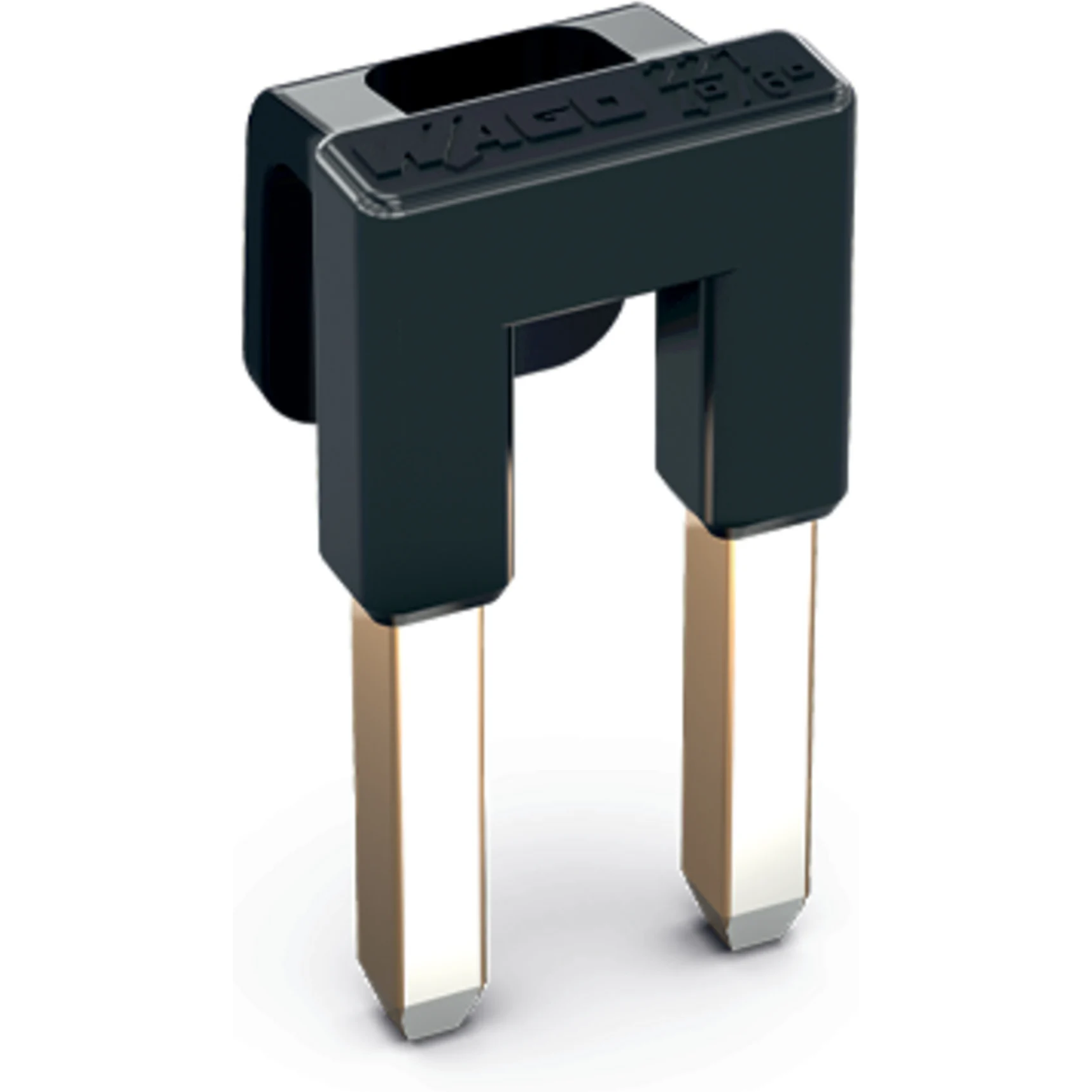 WAGO-221-941 Steckverbinderbrücken und Shunts Jumper, for conductor entry, 2-way, insulated, dark gray